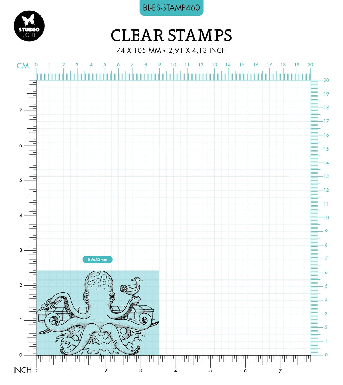 BL Clear Stamp Flip Flops By Laurens 63x89x3mm 1 PC nr.460-2