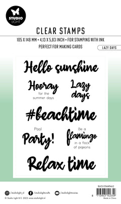 BL Clear Stamp Lazy Days By Laurens 131x90x3mm 7 PC nr.462-6