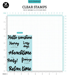 BL Clear Stamp Lazy Days By Laurens 131x90x3mm 7 PC nr.462-2