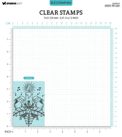 BL Clear Stamp Singing Birds By Laurens 89x64x3mm 1 PC nr.484-2