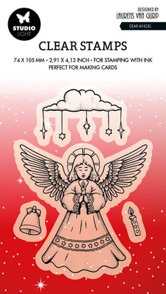 BL Clear Stamp Dear Angel By Laurens 89x64x3mm 4 PC nr.488-1