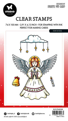 BL Clear Stamp Dear Angel By Laurens 89x64x3mm 4 PC nr.488-4