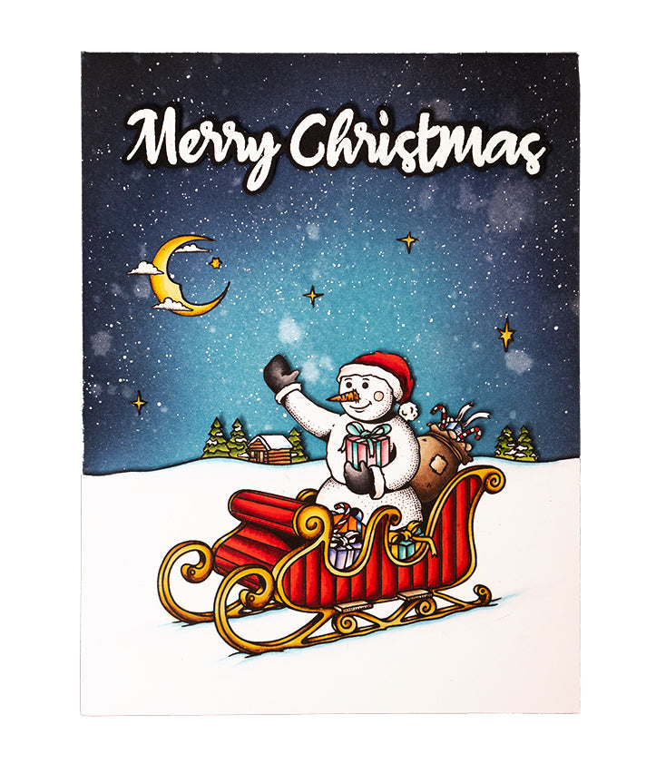 BL Clear Stamp Snowman By Laurens 89x64x3mm 1 PC nr.489-3