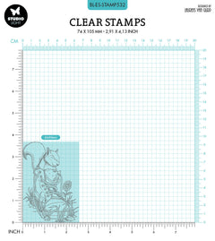 BL Clear Stamp Happy Squirrel By Laurens 89x64x3mm 1 PC nr.532-2