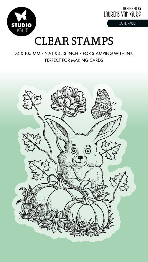 BL Clear Stamp Cute Rabbit By Laurens 89x64x3mm 1 PC nr.535-1