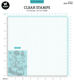 BL Clear Stamp Cute Rabbit By Laurens 89x64x3mm 1 PC nr.535-2