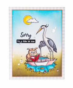 BL Tampon transparent A Wise Owl By Laurens 89x64x3mm 1 PC nr.537-3