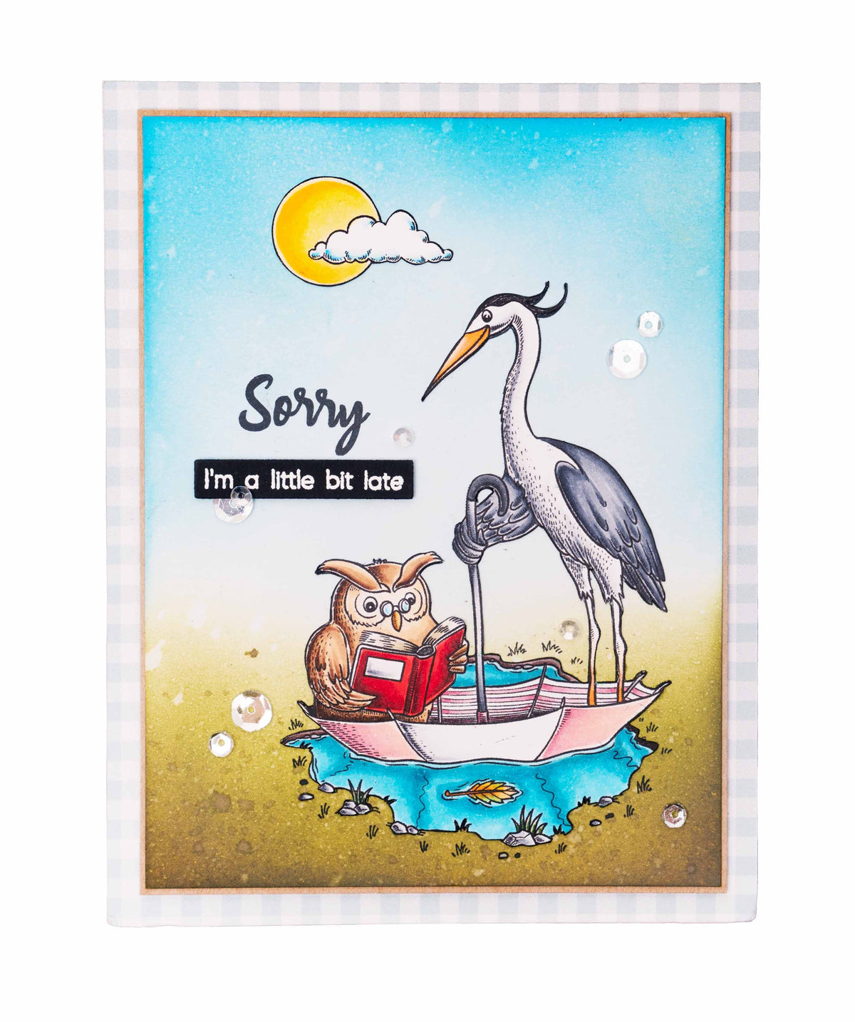 BL Tampon transparent A Wise Owl By Laurens 89x64x3mm 1 PC nr.537-3