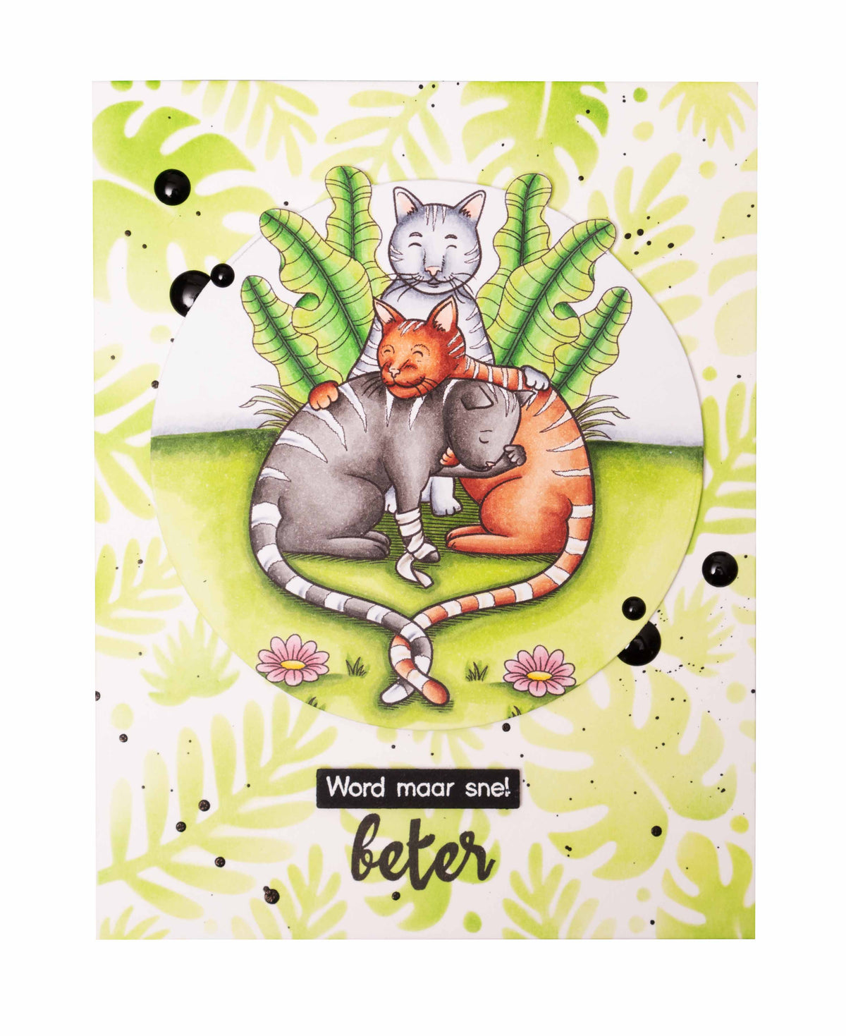 Sello transparente BL A Cats-Together por Laurens 89x64x3mm 1 ud. n.º 565-3