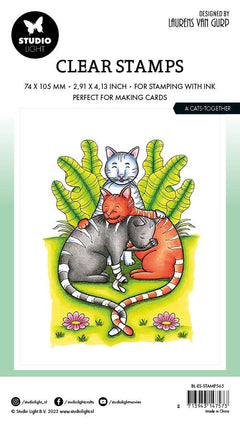Sello transparente BL A Cats-Together por Laurens 89x64x3mm 1 ud. n.º 565-4