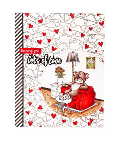 Sello transparente BL Be Strong por Laurens 130x91x3mm 7 piezas n.º 569-3