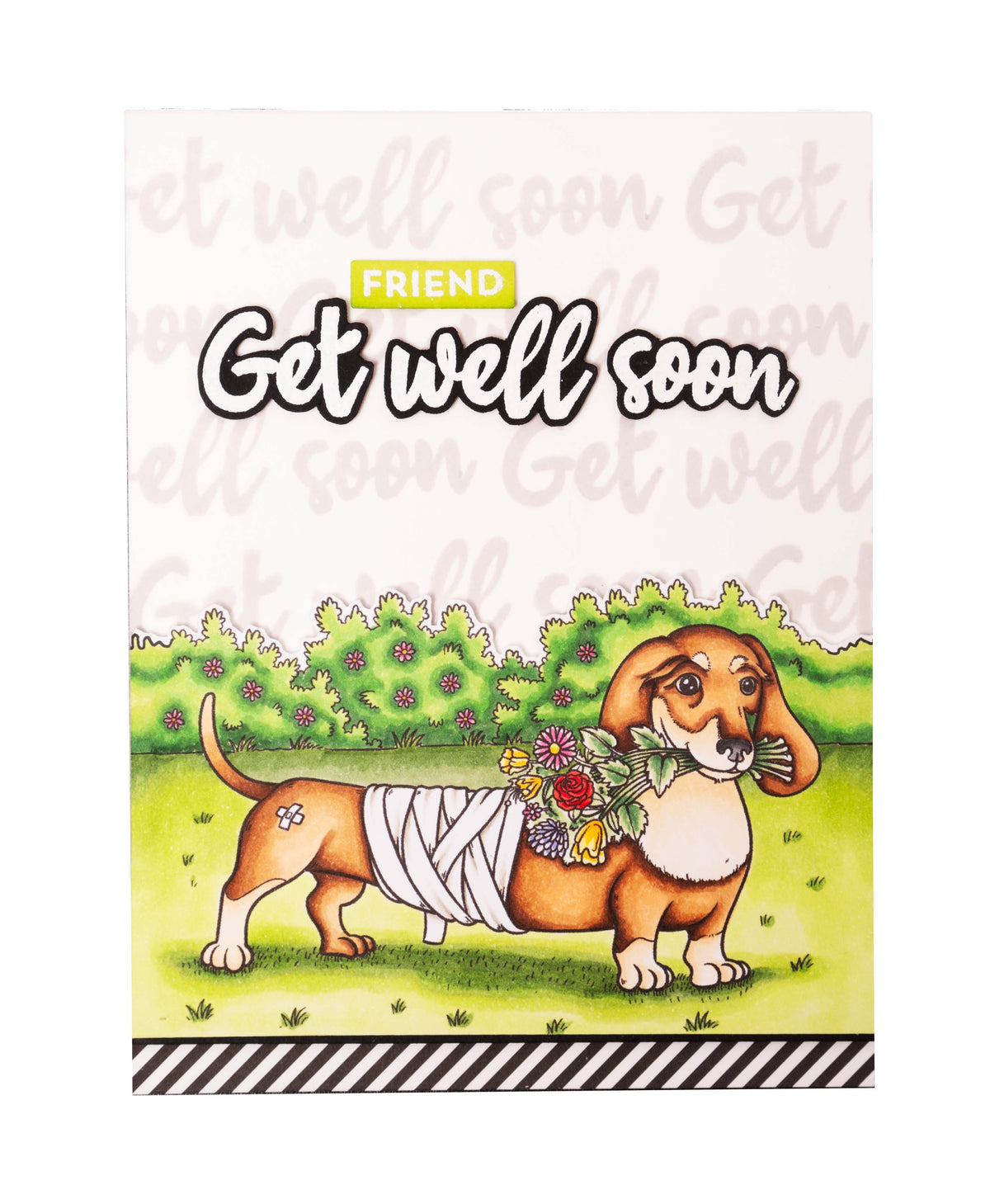 Sello transparente BL Flower Dog By Laurens 89x64x3 mm 1 ud. n.º 567-3