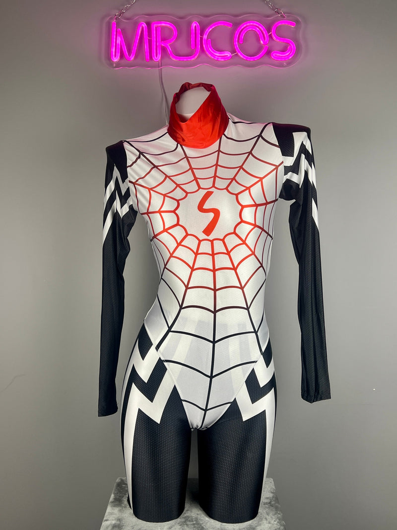 Woman Super Hero Spandex Open Crotch Cosplay Bodysuit Sexy Lingerie-8