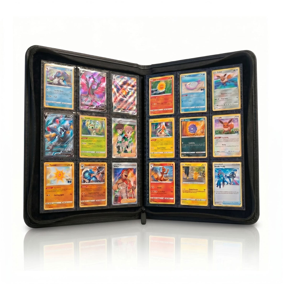 EVORETRO 9-Pocket Zip-Up Trading Card Zipper Binder for 360 cards-4