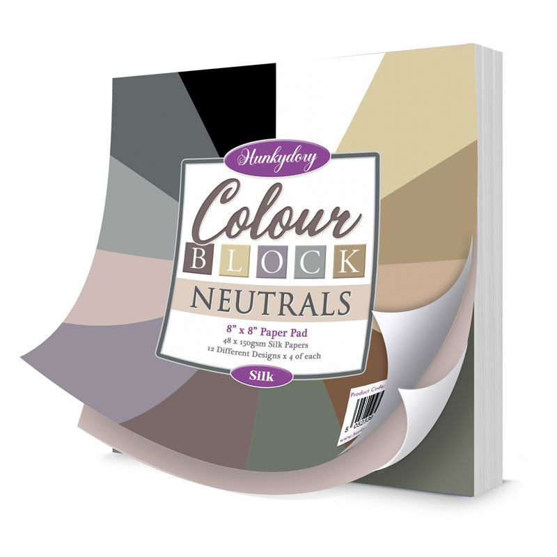 Colour Block Paper Pad - Neutrals - Silks-1
