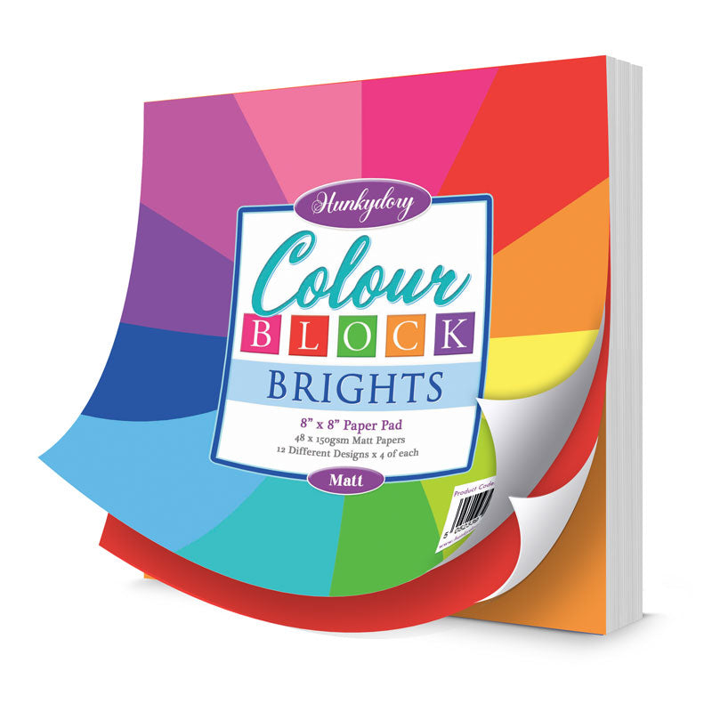Colour Block Paper Pad - Brights - Matt-1
