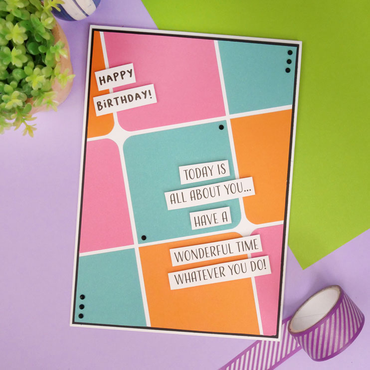 Colour Block Paper Pad - Brights - Matt-7
