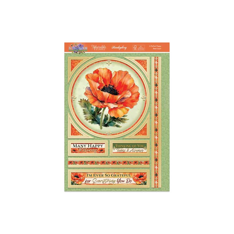 Set Deco-Large In Full Bloom - Una Amapola Perfecta-2
