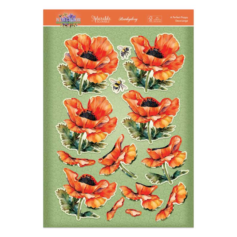 Set Deco-Large In Full Bloom - Una Amapola Perfecta-3