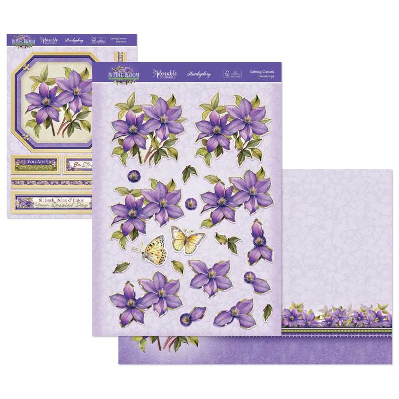 In Full Bloom Deco-Large Set - Calming Clematis-1