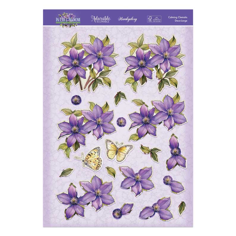 In Full Bloom Deco-Large Set - Calming Clematis-3