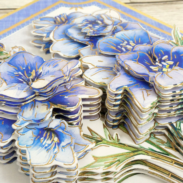 In Full Bloom Deco-Large Set - Delicate Delphinium-6