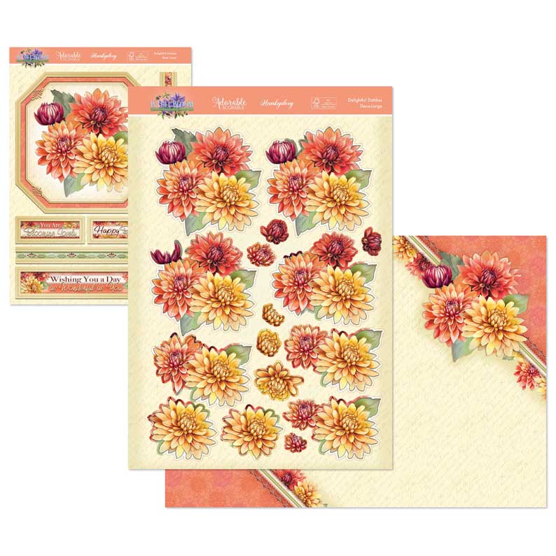 In Full Bloom Deco-Large Set - Delightful Dahlias-1