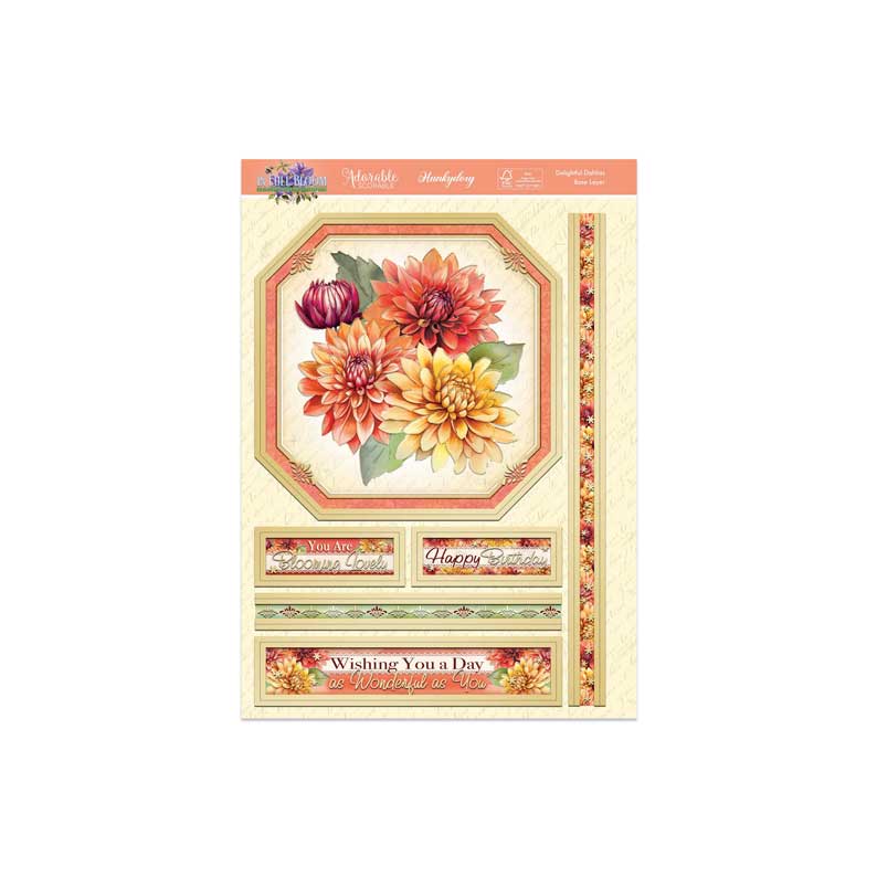 In Full Bloom Deco-Large Set - Delightful Dahlias-2