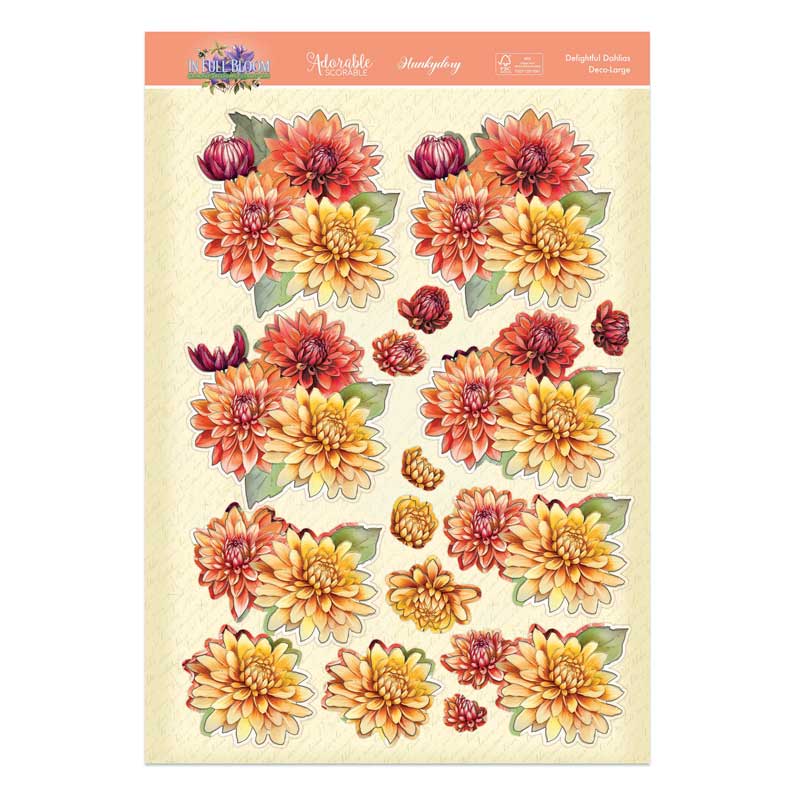 In Full Bloom Deco-Large Set - Delightful Dahlias-3