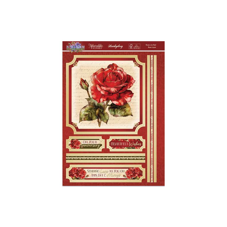 In Full Bloom Deco-Large Set - Roses are Red-2