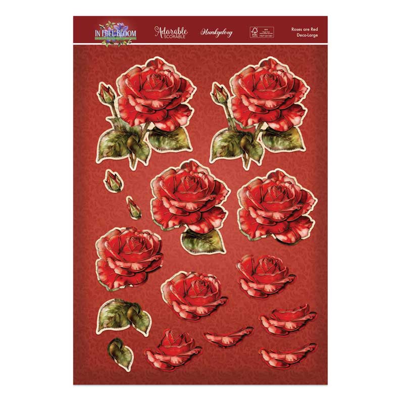 In Full Bloom Deco-Large Set - Roses are Red-3