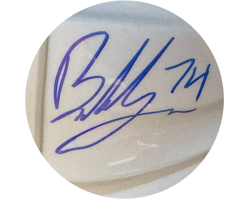 Bobby McMann Autographed Toronto Maple Leafs White Bauer Replica Helmet-2