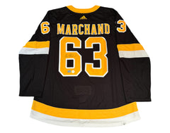 Brad Marchand Autographed Boston Bruins Alternate Black Adidas Jersey-1