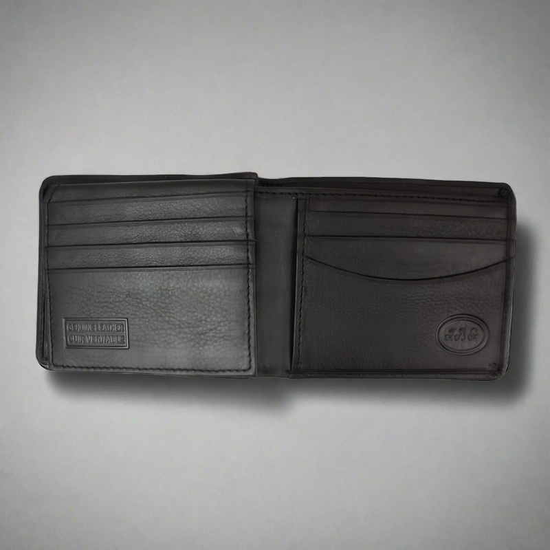 BOL Men's Billfold Flip Up Leather Wallet-2