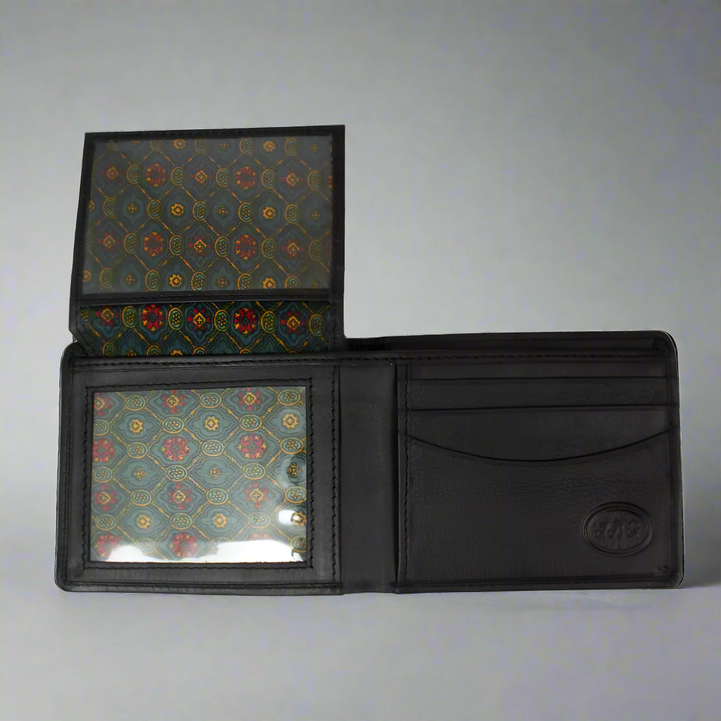 BOL Men's Billfold Flip Up Leather Wallet-3