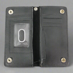BOL Men's Chrome Plated Bifold Leather Wallet-3