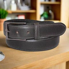 BOL Men's Distressed Leather Belt-1