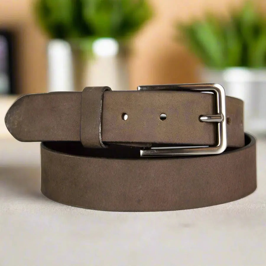 BOL Men's Distressed Leather Belt-1