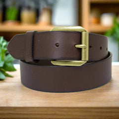 BOL Men's Gold Removable Buckle Leather Belt-1