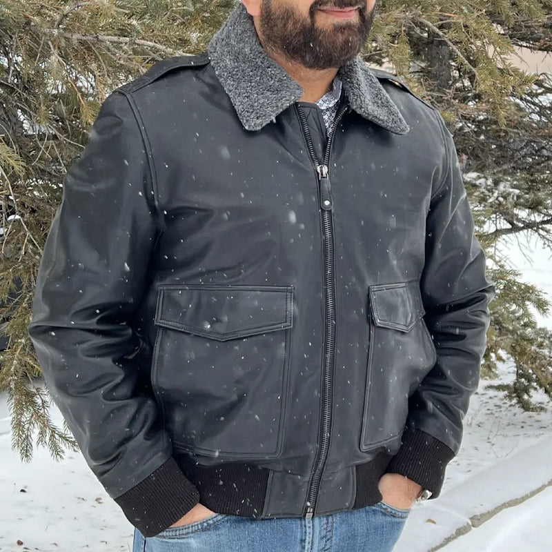 BOL Men's Maverick Lambskin Leather Jacket-1