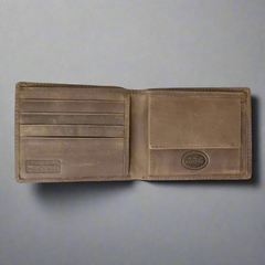 BOL Men's RFID Bifold Leather Wallet With Coin Pouch-2