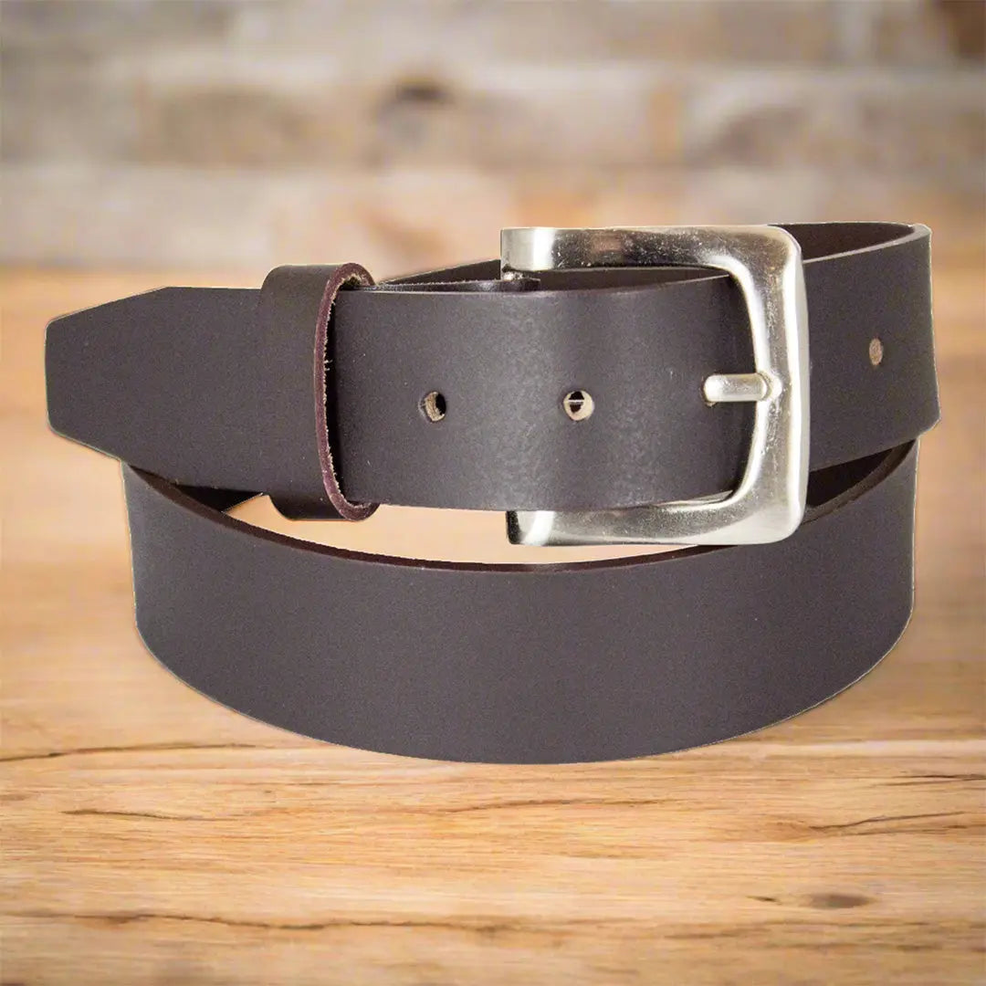 BOL Men's Removable Buckle Smooth Leather Belt-1