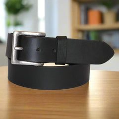 BOL Men's Removable Buckle Solid Leather Belt-1