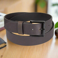 BOL Men's Removable Buckle Solid Leather Belt-1
