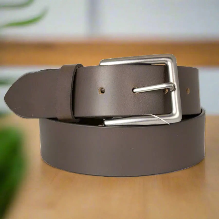 BOL Men's Removable Buckle Solid Leather Belt-1