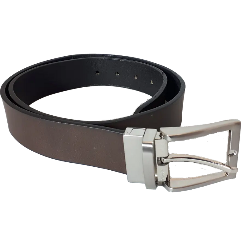 BOL Men's Reversible Solid Leather Belt-2