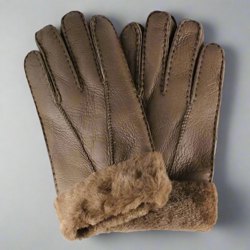 BOL Men's Shearling Leather Gloves-8