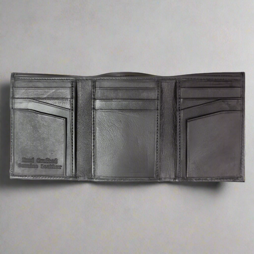 BOL Men's Trifold Leather Wallet-2