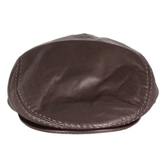 BOL Stitch Accent Leather London Flat Cap-2