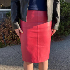 BOL Women's Dawn Leather Pencil Skirt-1